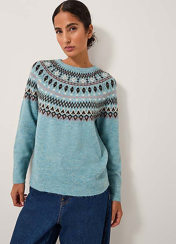 Monsoon Fran Fair Isle Jumper Kaleidoscope