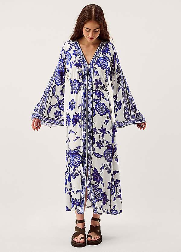 Monsoon Gloria Floral Print Maxi Beach Dress
