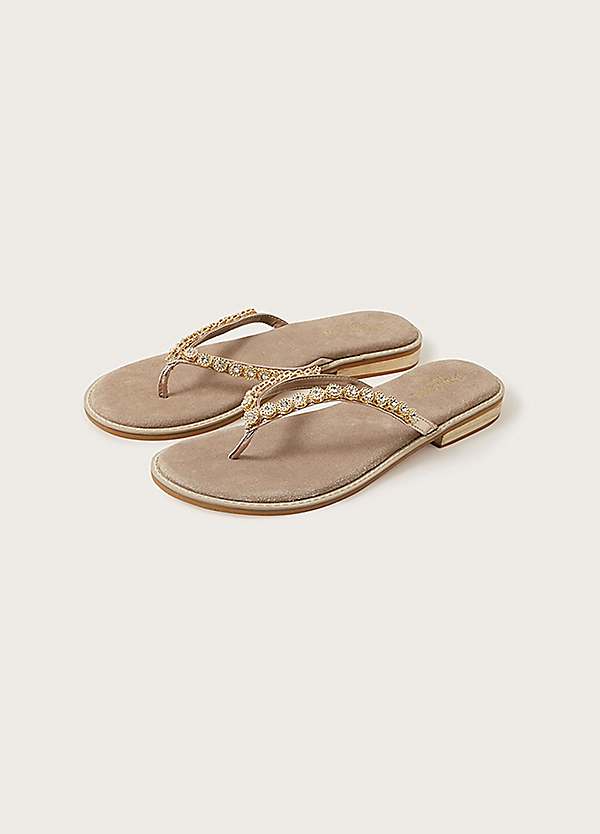 Flower toe hot sale post sandals