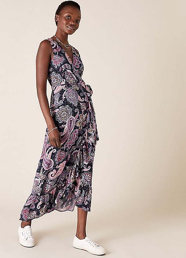 maxi dress paisley print