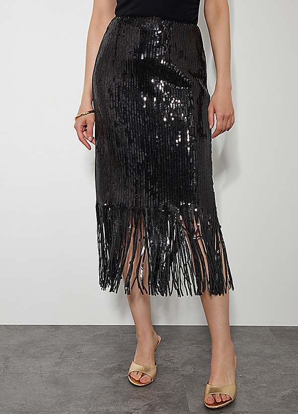 Sparkly pencil skirt hotsell