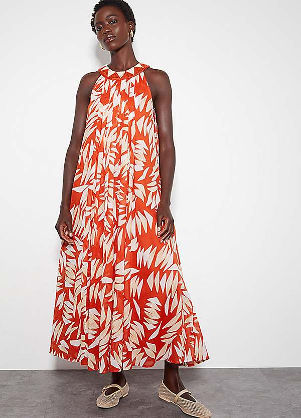 Monsoon Shelly Sleeveless Printed Maxi Dress Kaleidoscope