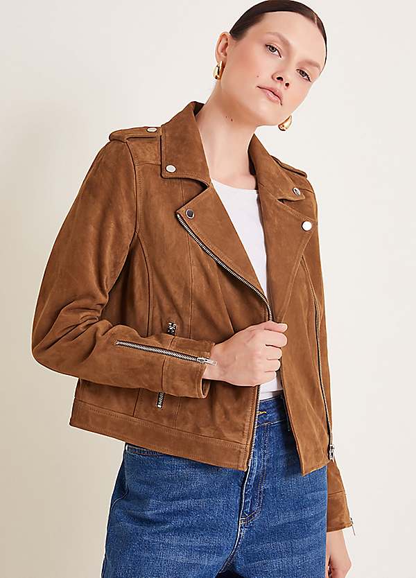 Monsoon Sienna Suede Jacket | Kaleidoscope