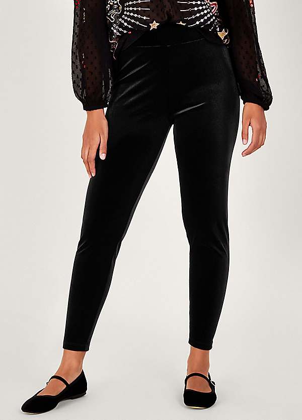 Calvin klein velvet discount leggings