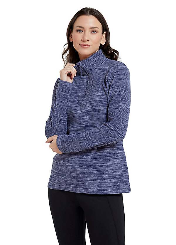 Mountain Warehouse Womens Snowdon Melange Fleece Top Kaleidoscope