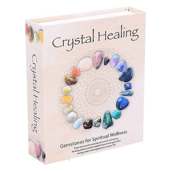 Crystal healing set with rose quartz