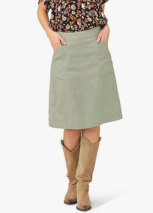 Witt Velvety Faux Leather Skirt