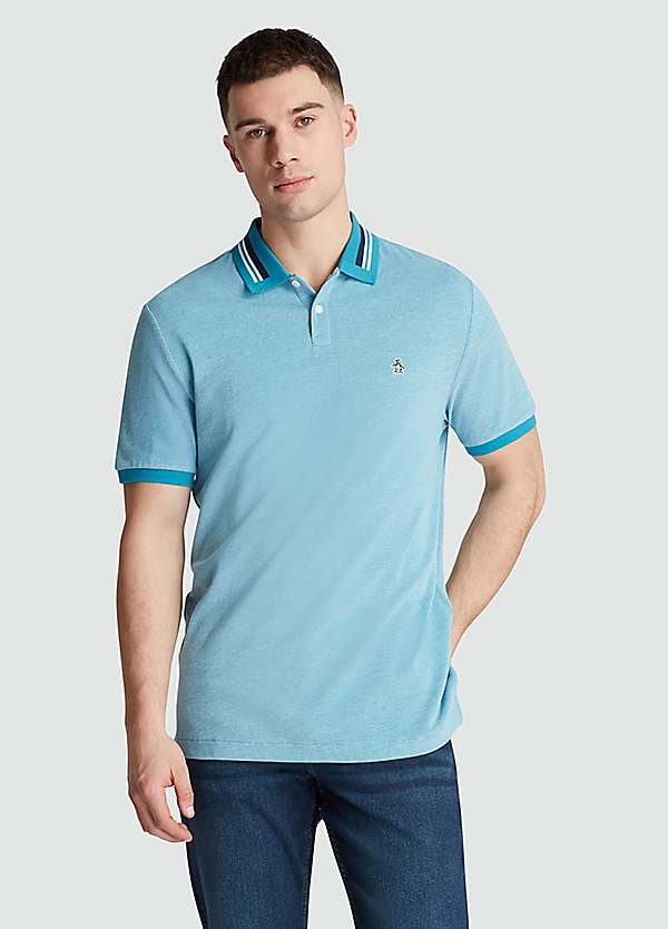 Original Penguin Birdseye Pique Short Sleeve Polo Shirt In Mosaic