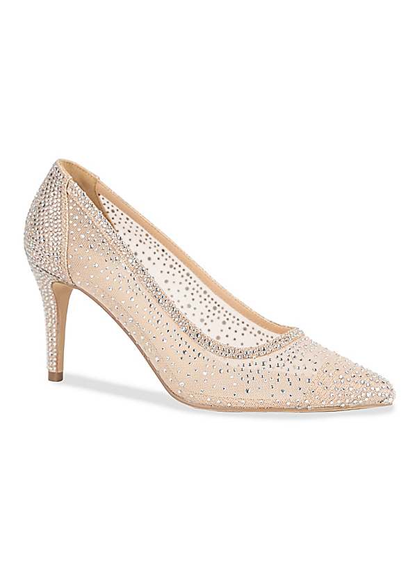 Glitter mid 2024 heel court shoes