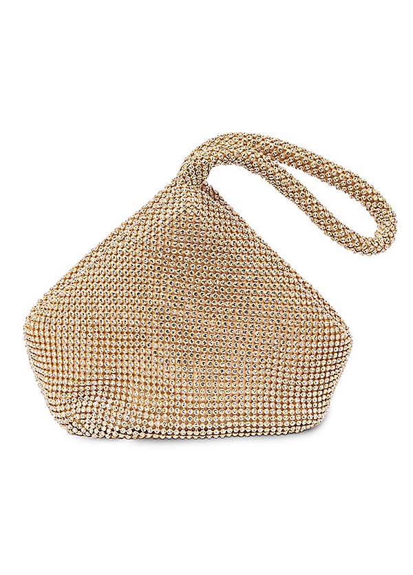 Gold on sale diamante bag