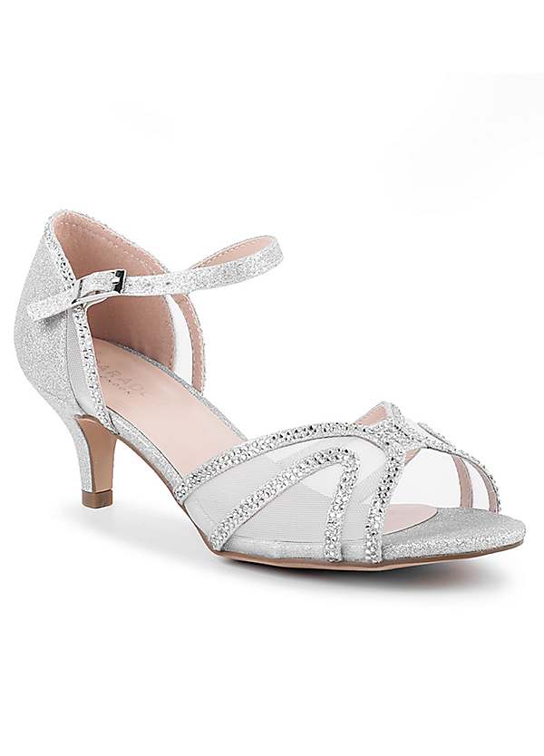 Kitten heel sandals online wide fit