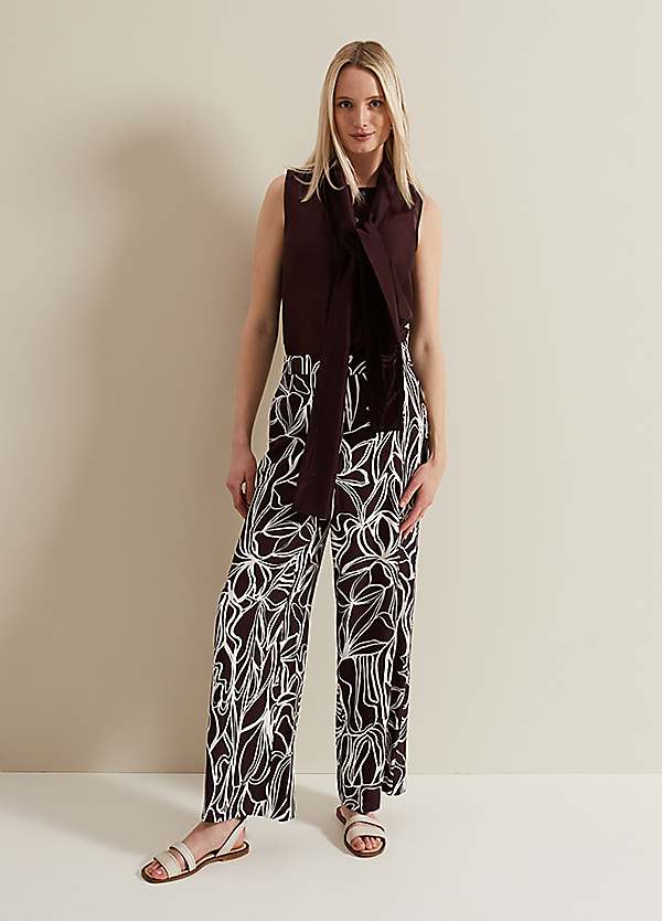 Phase Eight Anna Printed Wide Leg Trousers