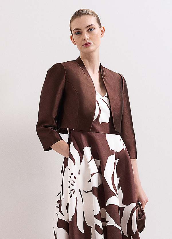 Phase Eight Ariel Satin Twill Jacket | Kaleidoscope