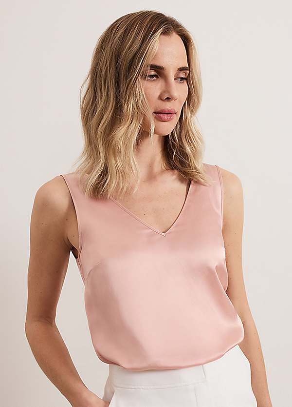 Phase Eight Athena Satin Cami | Kaleidoscope