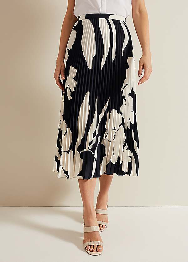 Pleated skirt floral hotsell