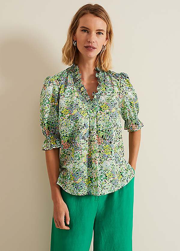 Phase Eight Izara Printed Blouse | Kaleidoscope