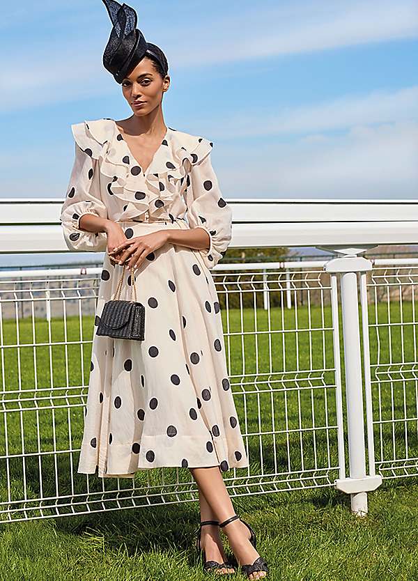 George Asda Dresses Midi Dress George Polka Dot Dress Phase