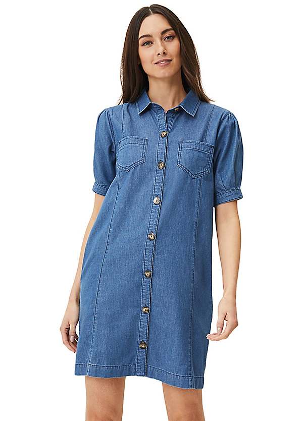 denim frock top