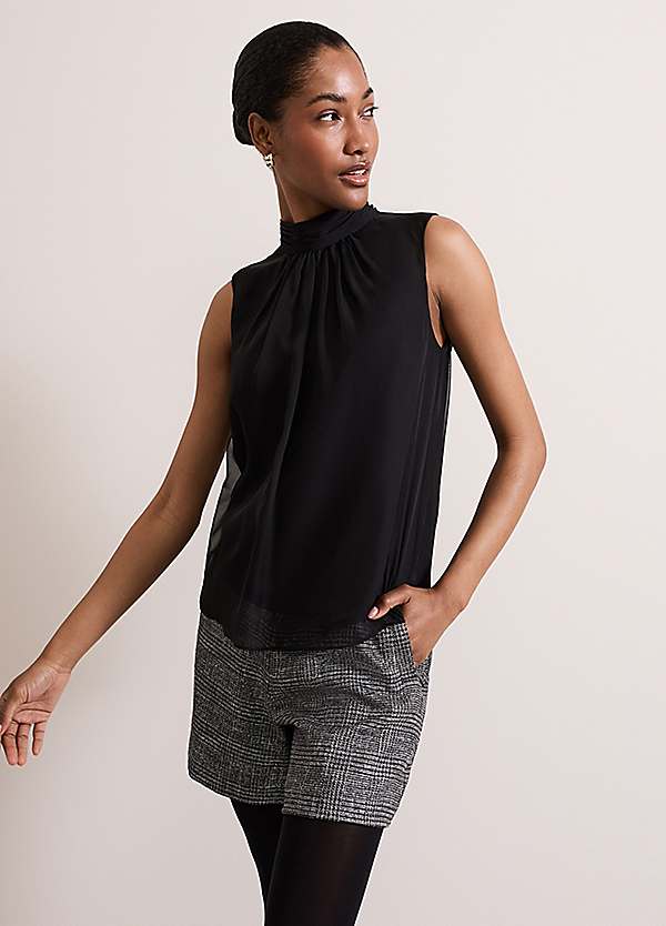 Phase Eight Nella High Neck Top | Kaleidoscope