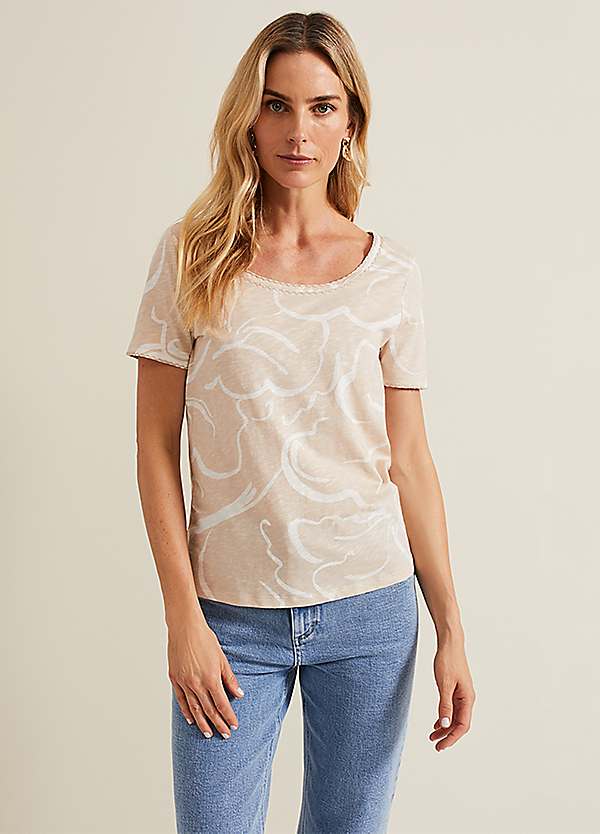 フェイズ エイト Phase Eight Nia Linear Print Top （Neutral） Phase Eight Nia Linear Print Top | Kaleidoscope