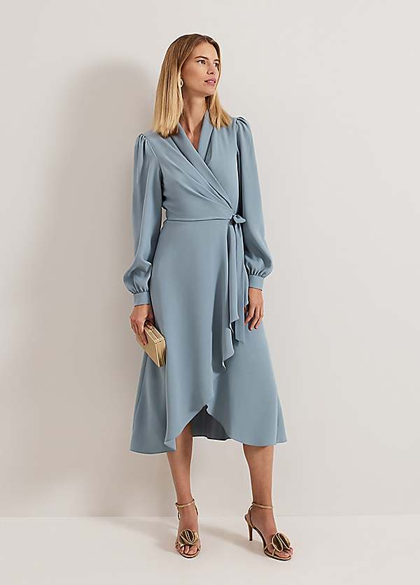Phase Eight Grey Dress Phase Eight Philippa Wrap Dress