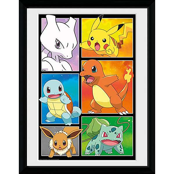 Pokemon Comic Panels Framed Print By Pokemon Kaleidoscope