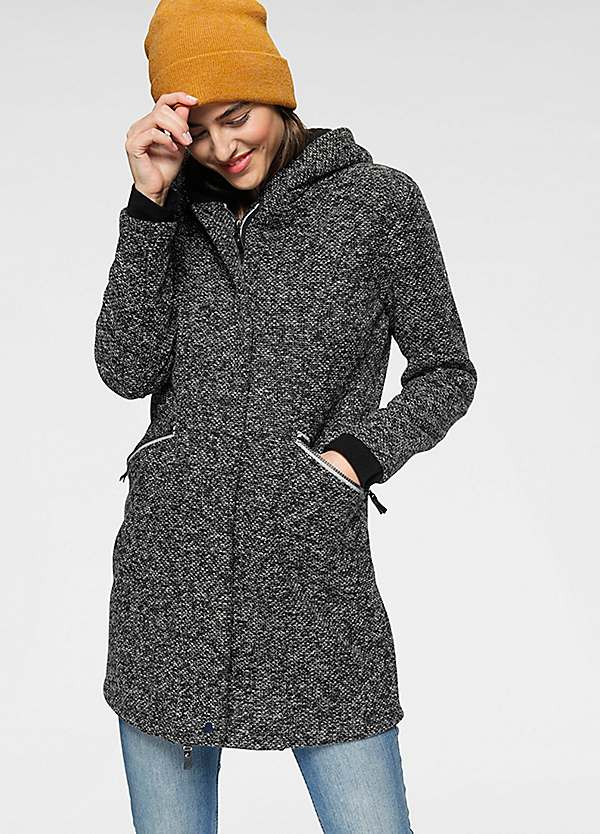 Polarino Knitted Coat - Black