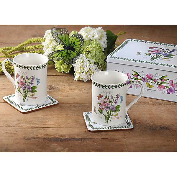 Portmeirion Botanic Garden 5 Piece Mug Tin Set Kaleidoscope