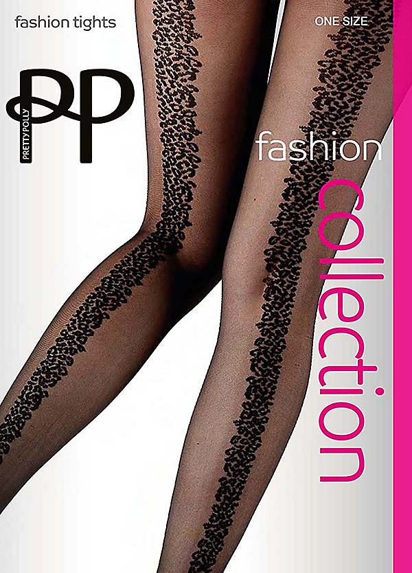 Pretty Polly Animal Pattern Backseam Tights Kaleidoscope