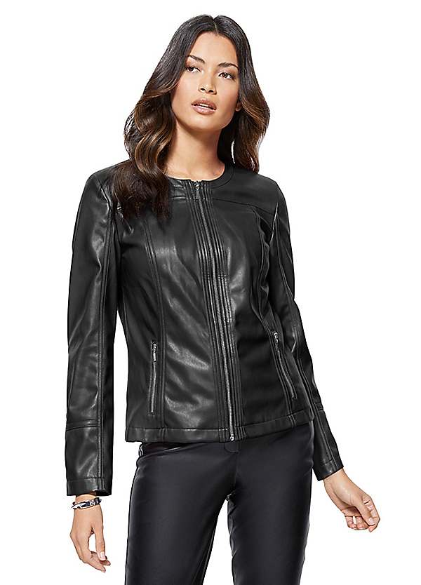 giacca leather jacket