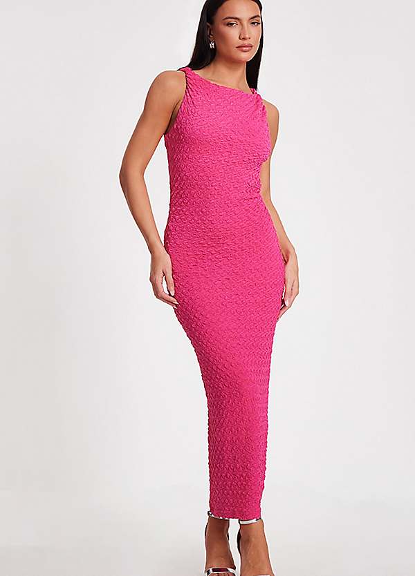 quiz bodycon dress Quiz Maroon Solid Bodycon Dress