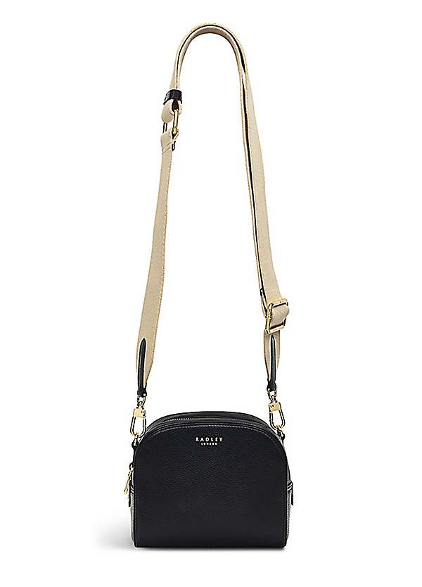 Radley London Arden Crescent Black Small Zip Around Crossbody Bag