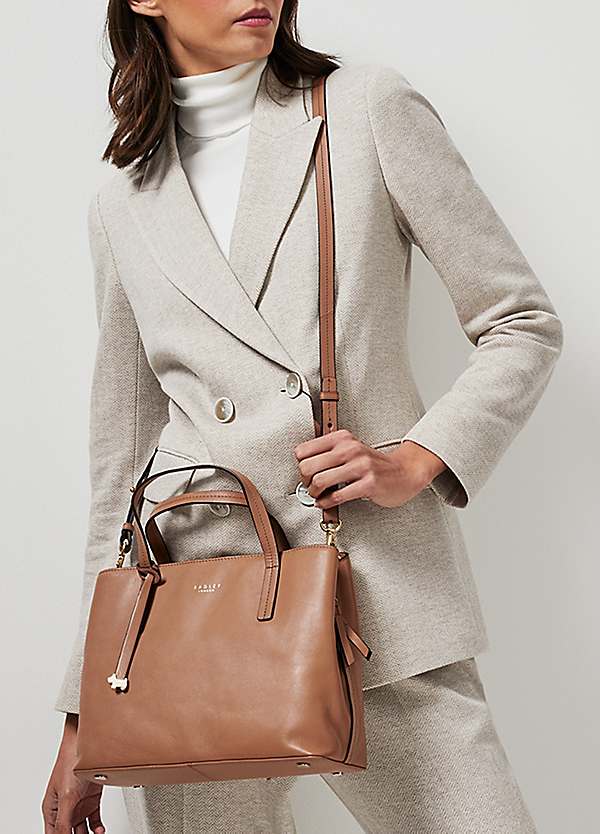 Radley London Dark Butter Dukes Place Medium Opentop Multiway Bag