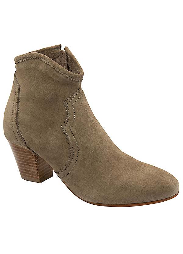 Suede western hot sale booties