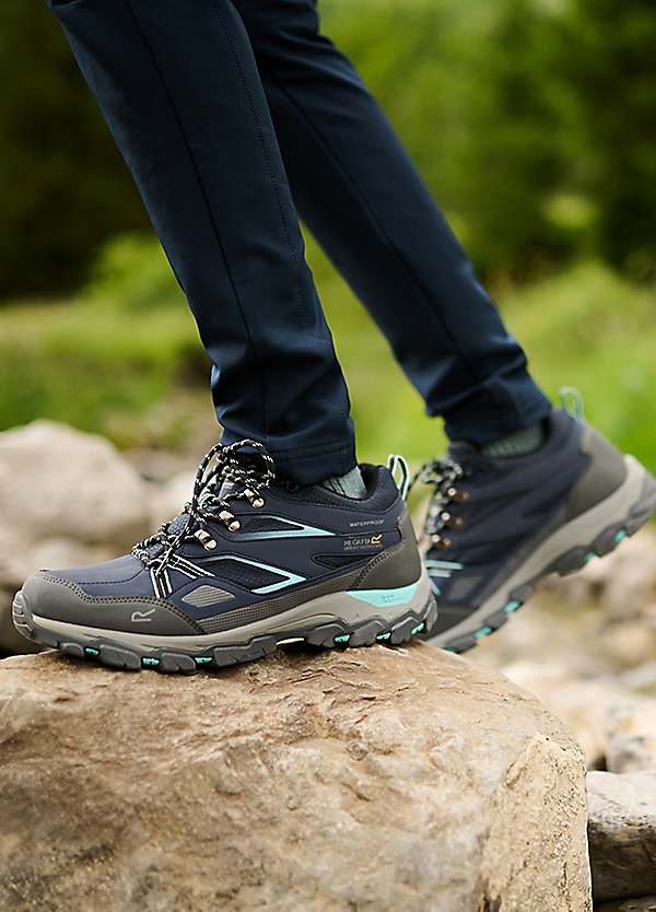 Regatta Blue Womens Holcombe III Low Hiking Trainers