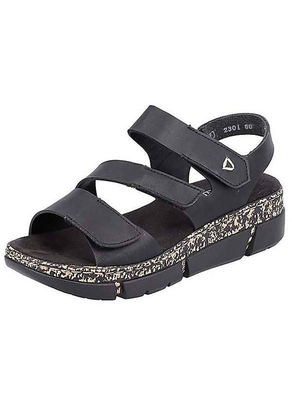 Smart hot sale black sandals