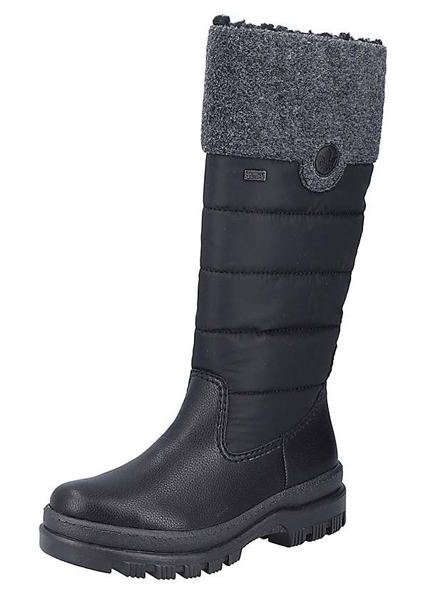 Rieker faux leather deals winter boots