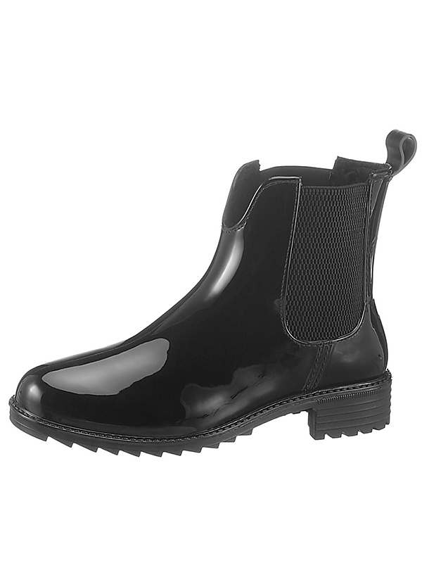 Rubber ankle shop boots