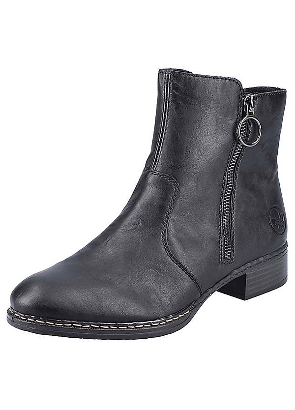 Rieker zip sale ankle boots