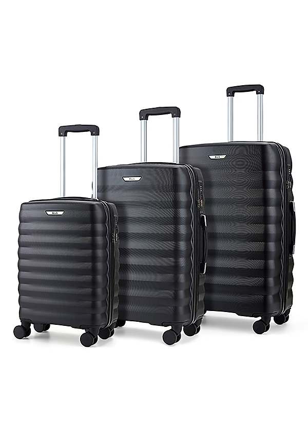 Rock Luggage Berlin Set of 3 8 Wheel Hardshell Suitcases Kaleidoscope