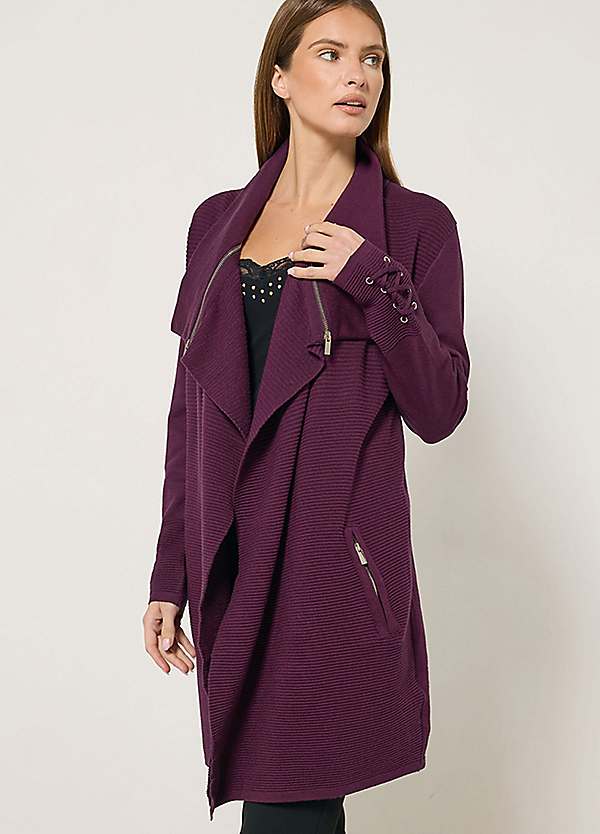 STAR by Julien Macdonald Zip Detail Cardigan | Kaleidoscope