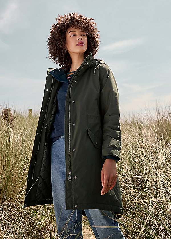 Seasalt Cornwall Green Janelle Raincoat