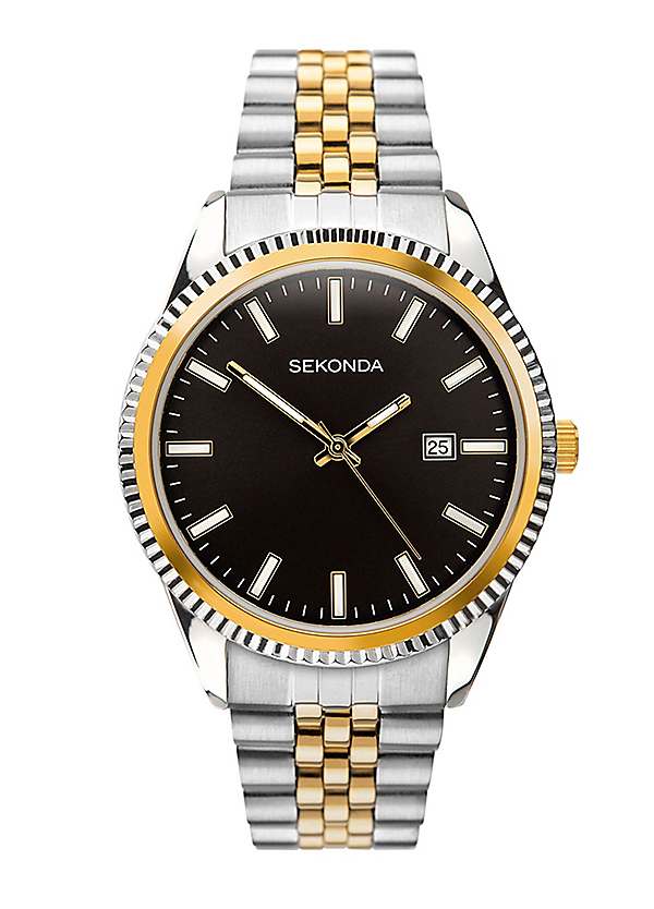 Sekonda men's two 2025 tone bracelet watch