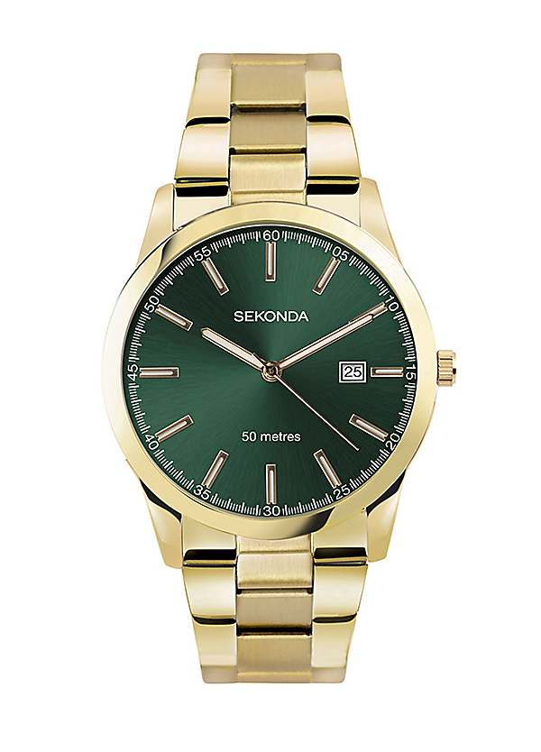 Sekonda mens watch yellow clearance face