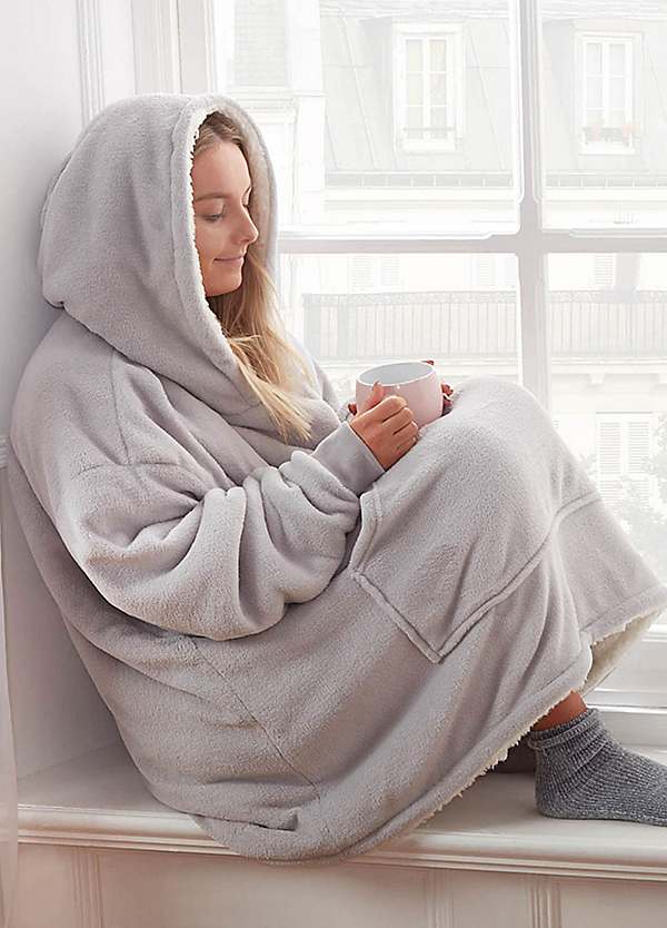 Sienna Coral Fleece Hoodie Blanket | Kaleidoscope
