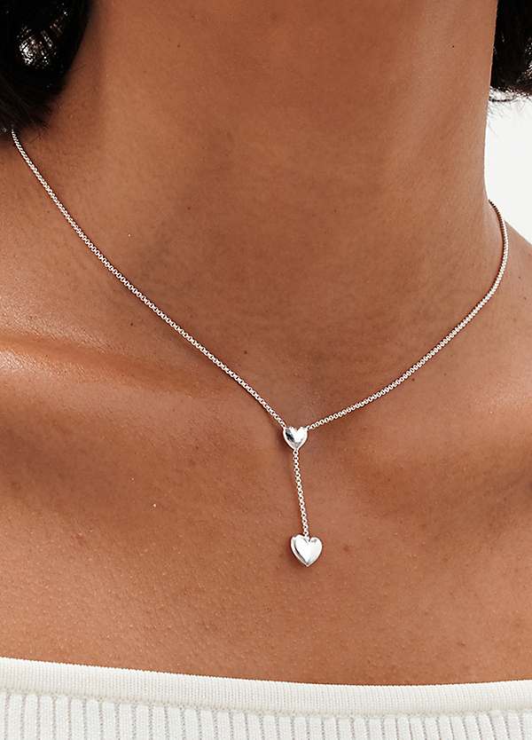 ★Hei★ sv925 heart Y drop necklace HE24SMNSW749XXFR DIAMOND HEART Y NECKLACE – SHAY JEWELRY