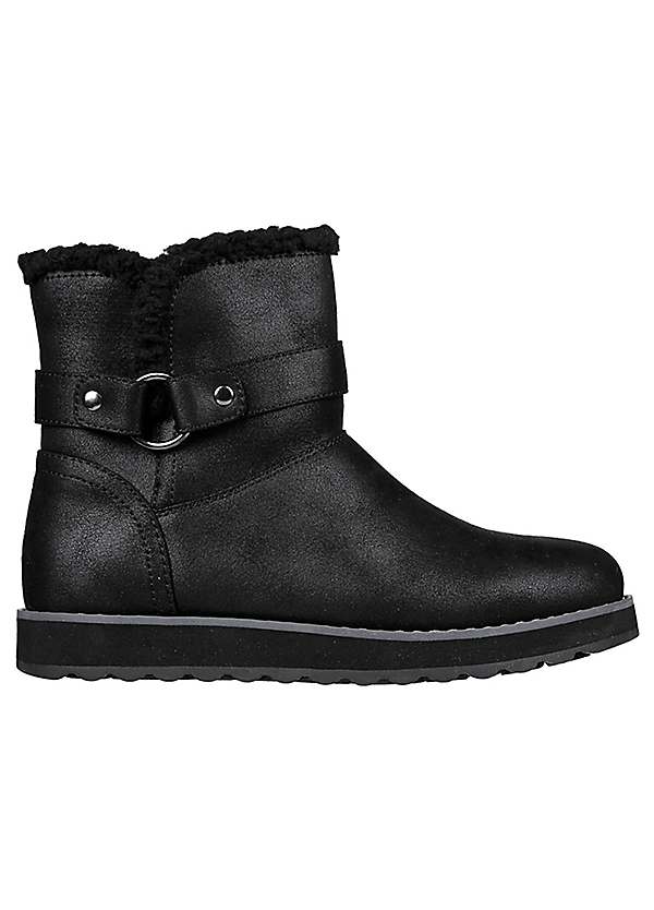 Skechers black booties on sale