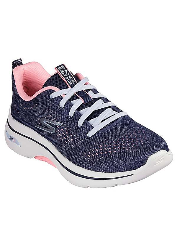 Skechers Blue Go Walk Arch Fit 2.0 Vivid Sunset Trainers