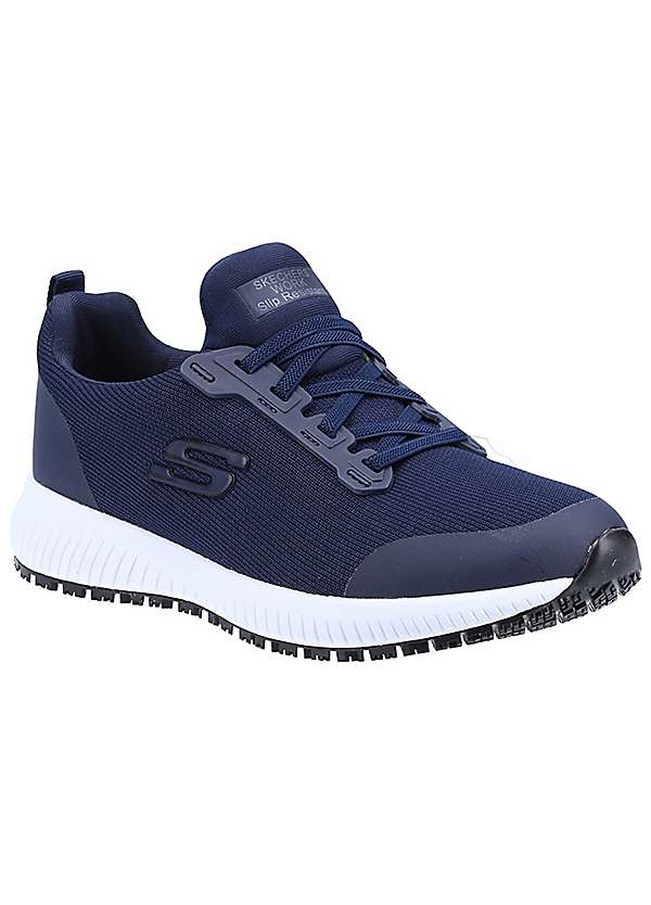 Skechers Ladies Blue Squad SR Trainers Kaleidoscope