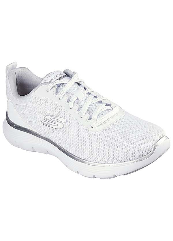 Skechers white flex appeal online